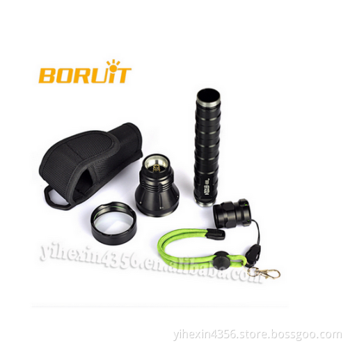 Boruit High Bright 4000 lumens 3T6 Emergency Portable Tactical Torch Flashlight